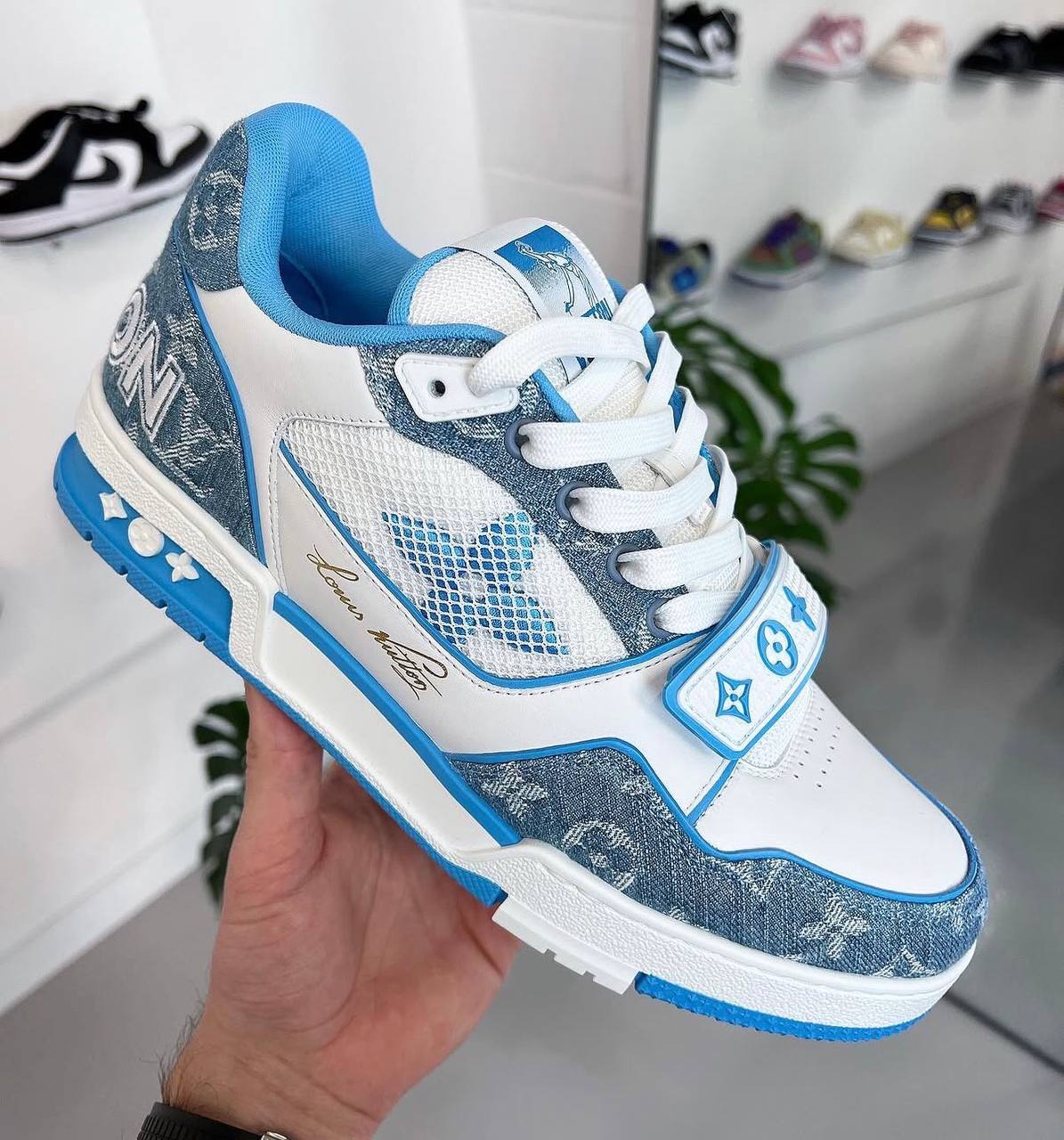 LV Trainers Light Blue - NV WARDROBE