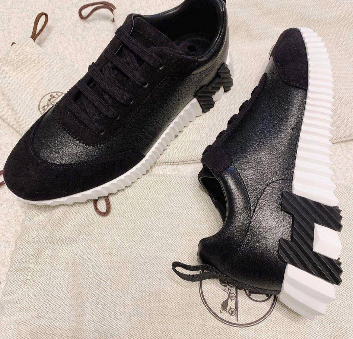 Sneaker Hermes Bouncing Noir Cuir