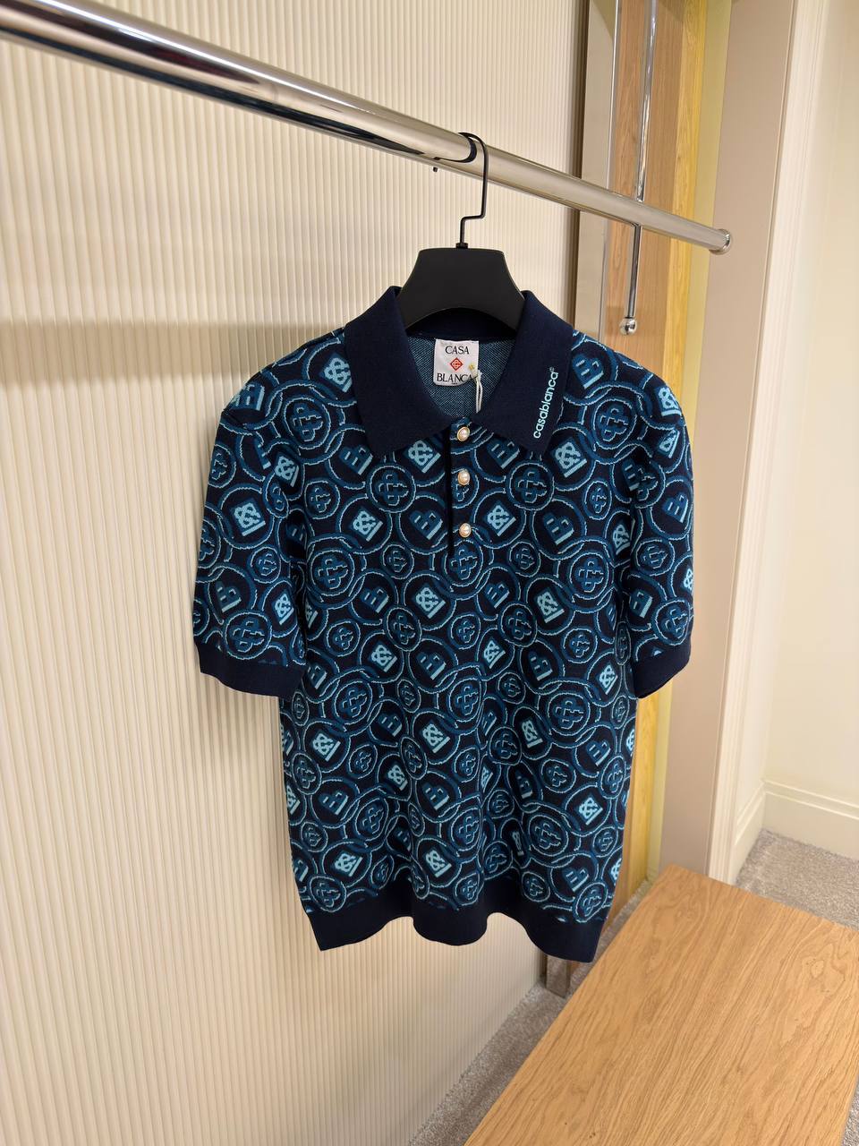 Polo Casablanca Navy Monogram Munt