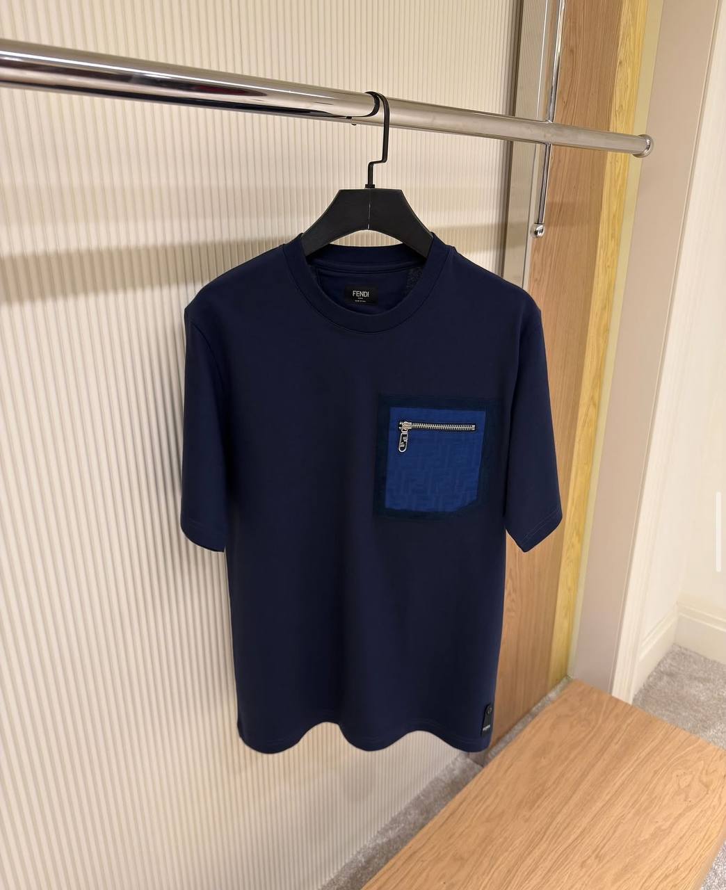 T-shirt Fendi Zwart Zak FF Met Rits