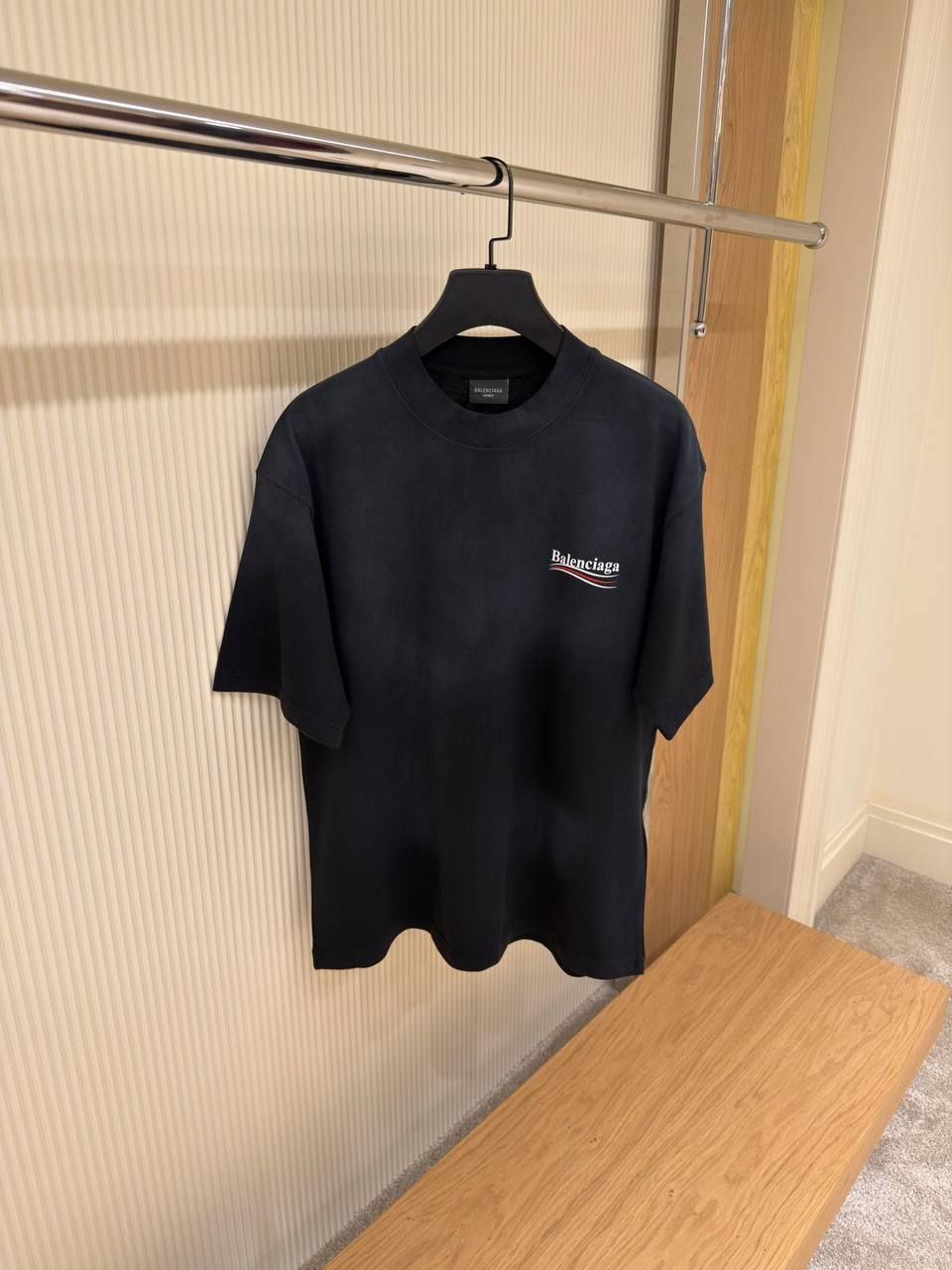 T-Shirt Balenciaga Schwarz Politische Kampagne