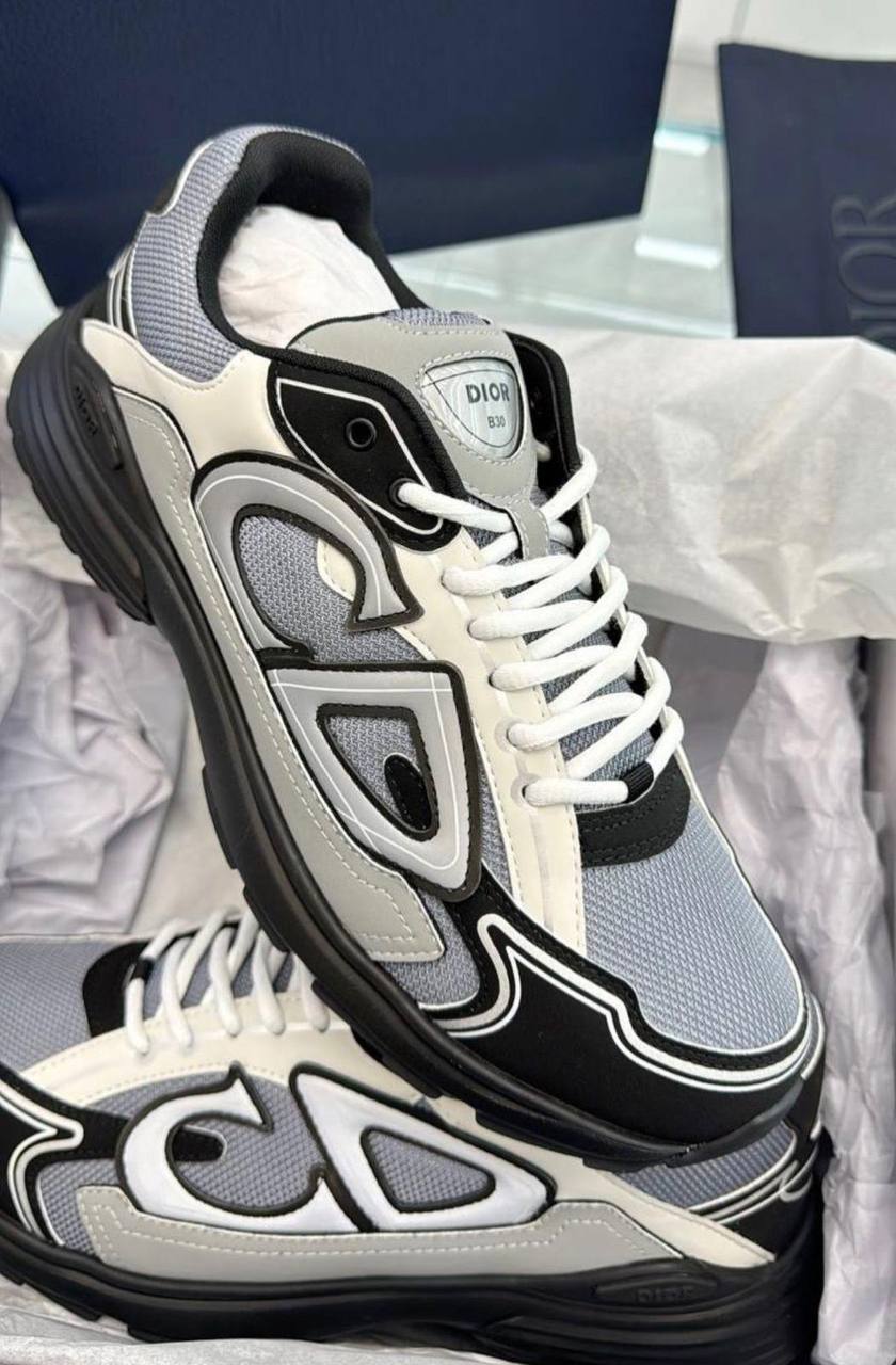 Sneaker Dior B30 Grijs/Wit/Zwart