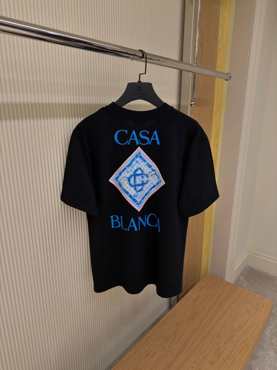 Casablanca Diamond Monogram T-shirt – Zwart