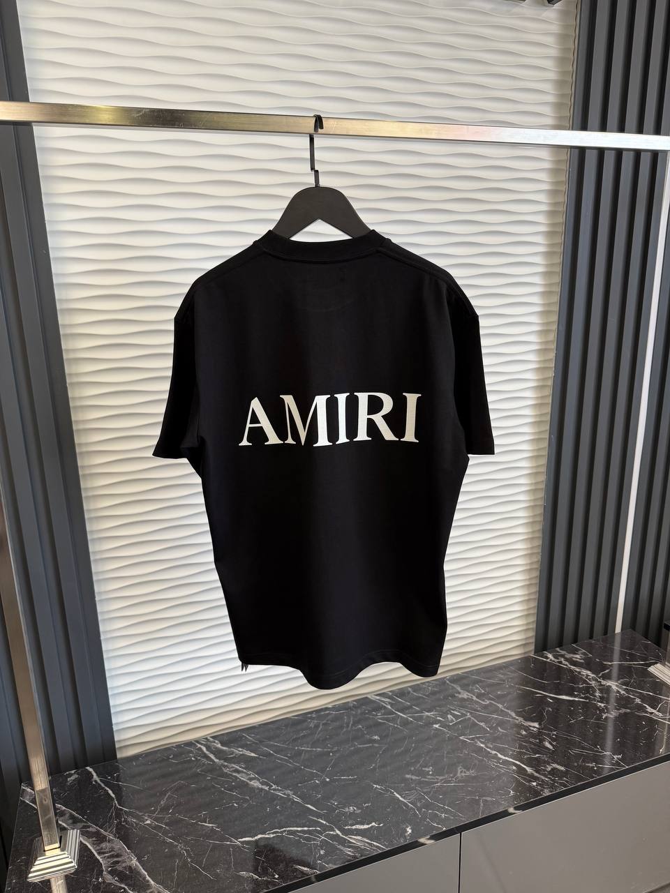 T-shirt Amiri Zwart Logo