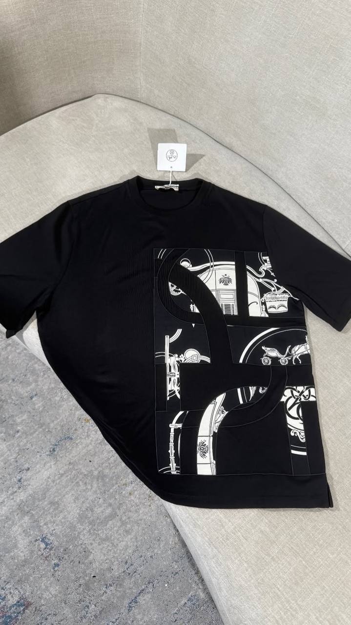 Hermés Zwart T-shirt