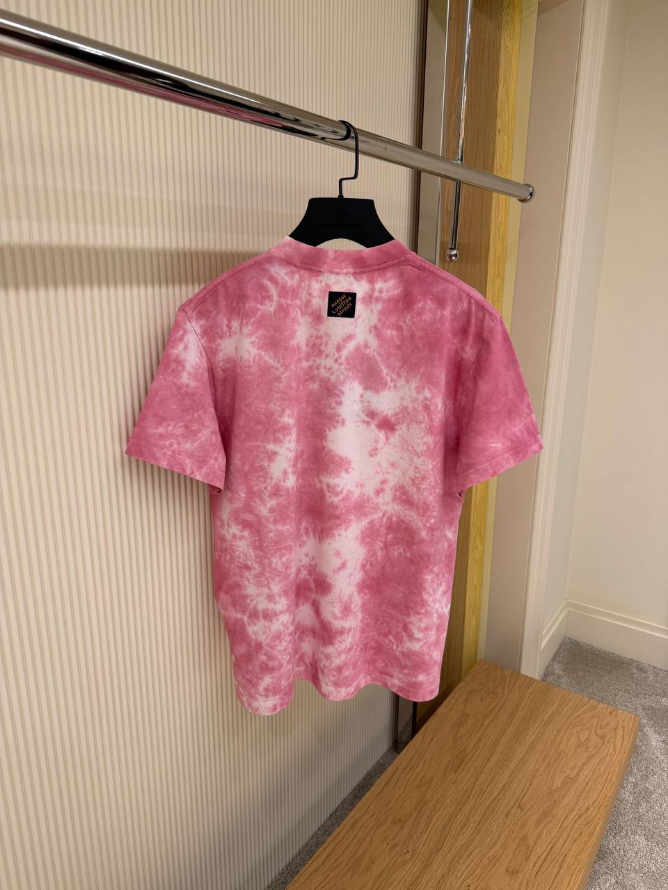 T-Shirt Tie-Dye Grafik Oversize – Fuchsia Rosa