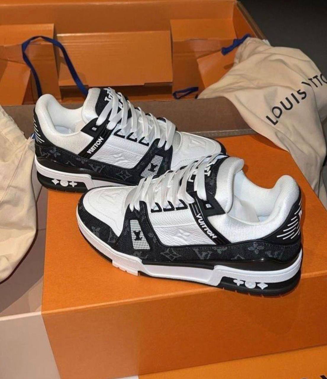 Sneaker Louis Vuitton Trainer Blanc/Noir Monogram