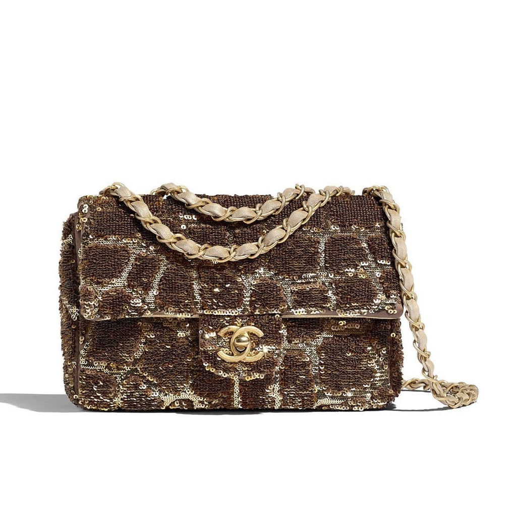 BROWN PATTERN BAG