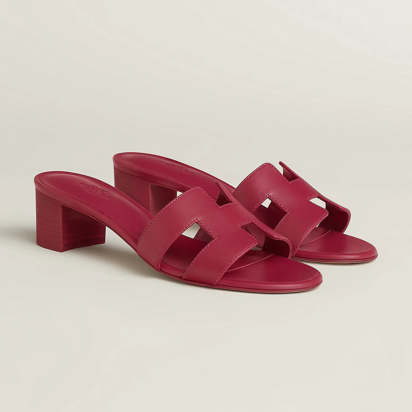 H OASIS HEELED SANDALS MAGENTA