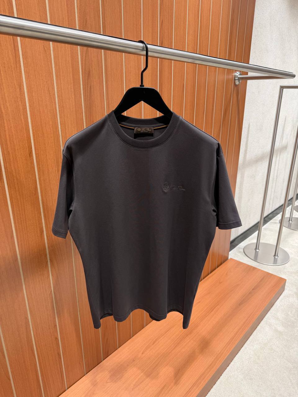 T-Shirt Loro Piana Grau Anthrazit