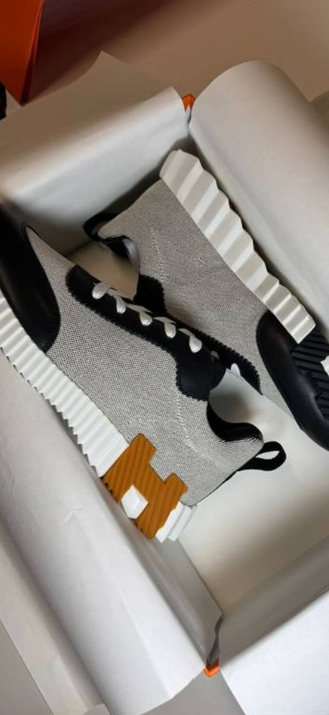 Hermès Sneaker Gris Knit/Noir