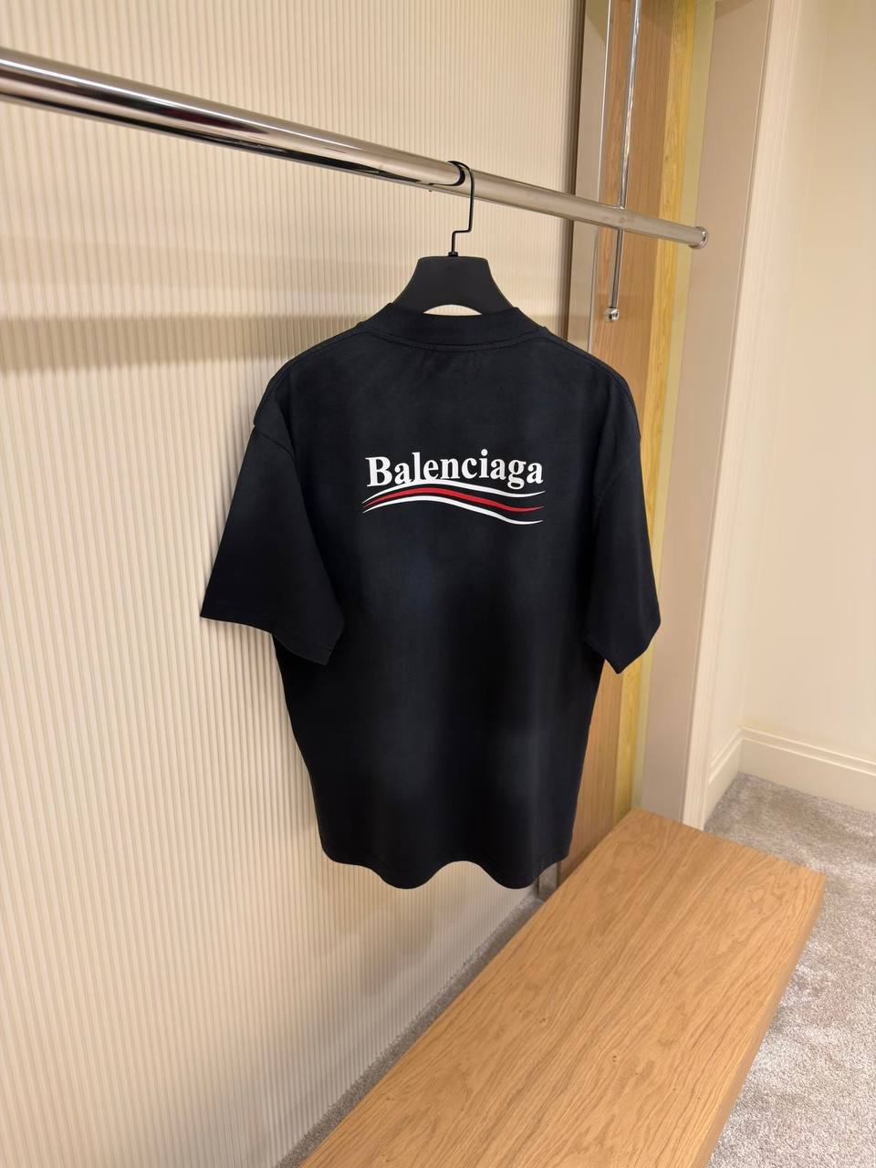 T-Shirt Balenciaga Schwarz Politische Kampagne