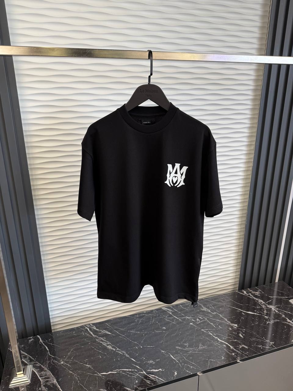 T-Shirt Amiri Schwarz Logo