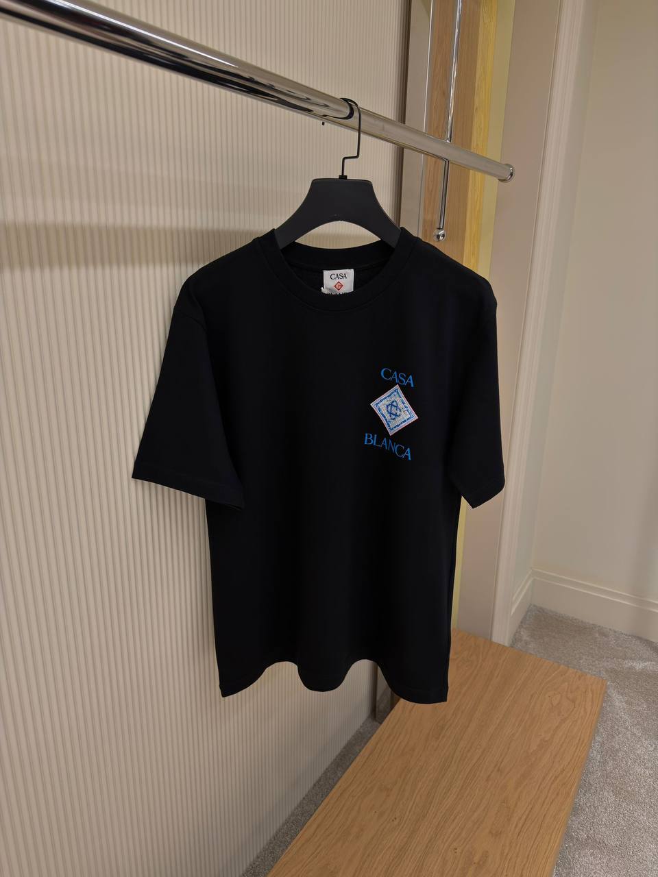 Casablanca Diamond Monogram T-Shirt – Schwarz