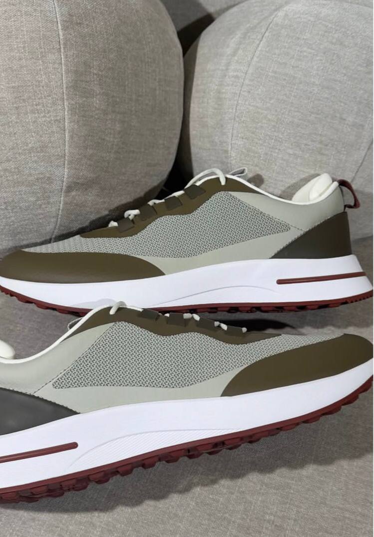 Loro Piana Week-End Walk Vert Kaki Foncé