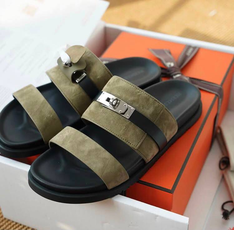 Hermés Jackson Green Daim