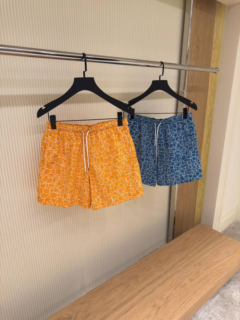 Louis Vuitton – Zwemshort met 3D-Kubusprint