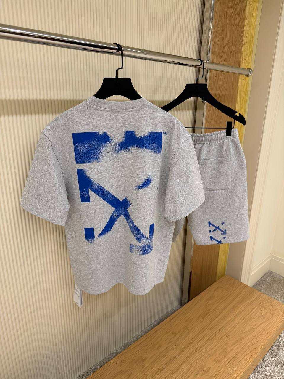 Set Off-White Gris Arrows Bleu